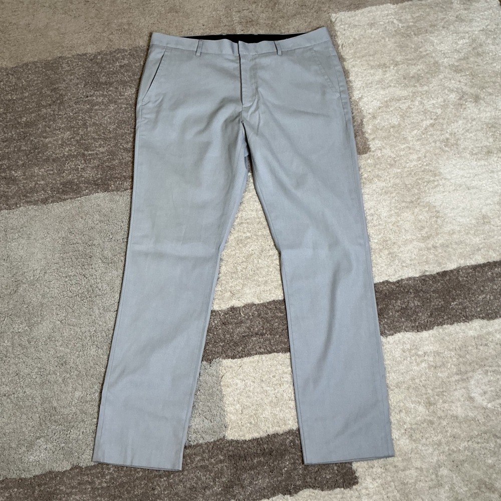 Bonobos Stretch Weekday Chino Wednesday Grey Pants Mens 36x32 102-GY629